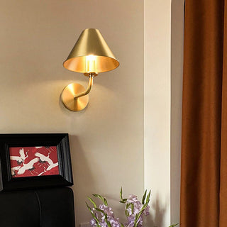 Aurelia Brass Wall Sconce-Neutral Decor