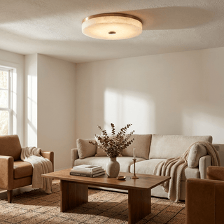 Aurelia Alabaster Ceiling Light-Neutral Decor