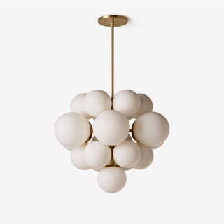 Aurelia Alabaster Cluster Chandelier-Neutral Decor