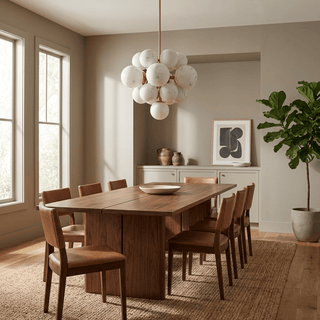 Aurelia Alabaster Cluster Chandelier-Neutral Decor