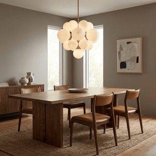 Aurelia Alabaster Cluster Chandelier-Neutral Decor