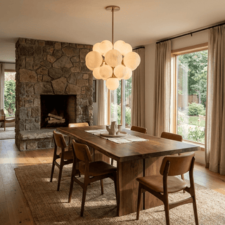 Aurelia Alabaster Cluster Chandelier-Neutral Decor