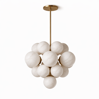 Aurelia Alabaster Cluster Chandelier-Neutral Decor