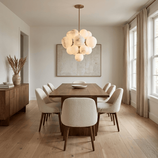 Aurelia Alabaster Cluster Chandelier-Neutral Decor