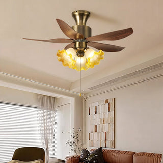 Plafonnier Ventilateur Florence Fleur