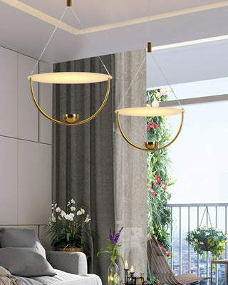 Vecaros Moderne Minimaliste Disque Pendentif Lampe
