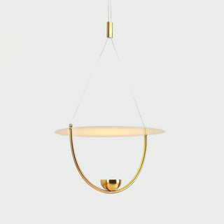 Vecaros Moderne Minimaliste Disque Pendentif Lampe