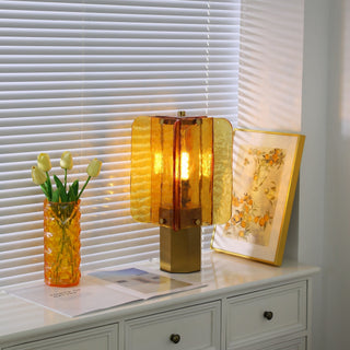 Yentix Lampe de Table en Verre