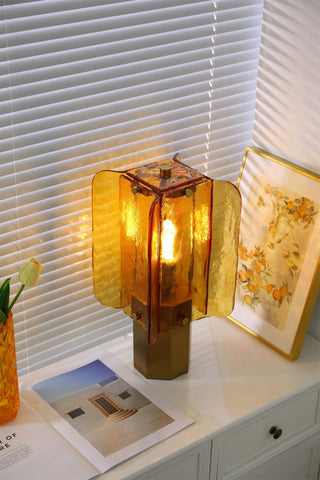 Yentix Lampe de Table en Verre