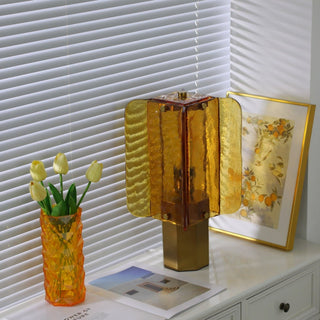 Yentix Lampe de Table en Verre