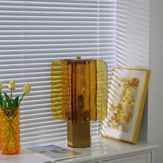 Yentix Lampe de Table en Verre