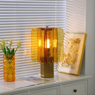 Yentix Lampe de Table en Verre