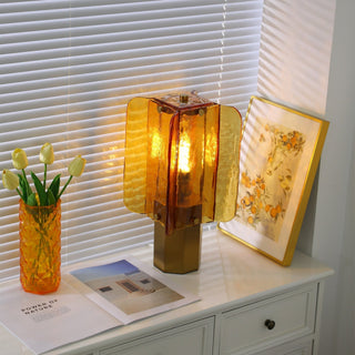 Yentix Lampe de Table en Verre