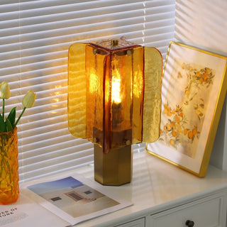 Yentix Lampe de Table en Verre