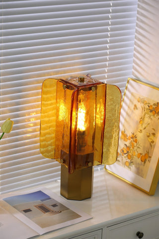 Yentix Lampe de Table en Verre