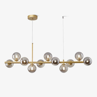 Lustra Lustre Globe en Verre Doré-Luire