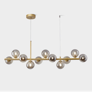 Lustra Lustre Globe en Verre Doré-Luire