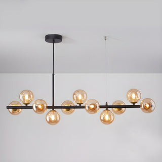 Lustra Lustre Globe en Verre Doré-Luire