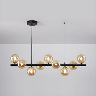 Lustra Lustre Globe en Verre Doré-Luire