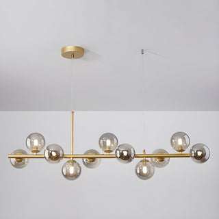 Lustra Lustre Globe en Verre Doré-Luire