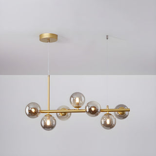 Lustra Lustre Globe en Verre Doré-Luire