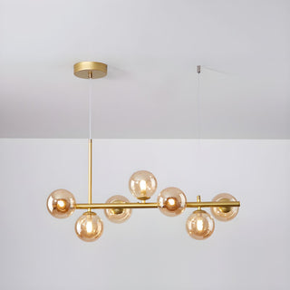 Lustra Lustre Globe en Verre Doré-Luire