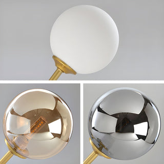 Lustra Lustre Globe en Verre Doré-Luire