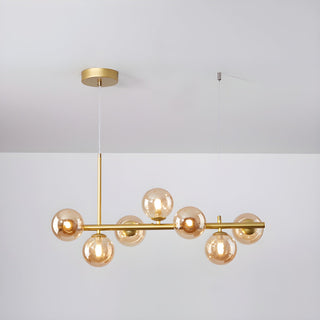 Lustra Lustre Globe en Verre Doré-Luire