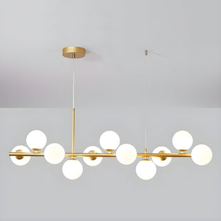 Lustra Lustre Globe en Verre Doré-Luire