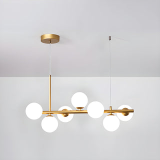 Lustra Lustre Globe en Verre Doré-Luire