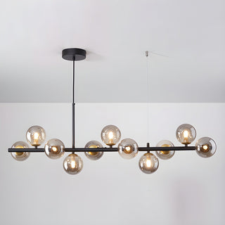 Lustra Lustre Globe en Verre Doré-Luire