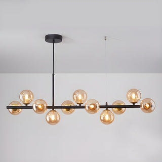 Lustra Lustre Globe en Verre Doré-Luire