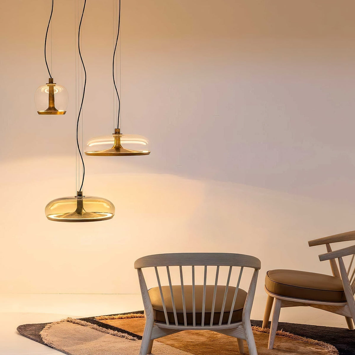 Kalina Nordic Art LED Verre Suspension