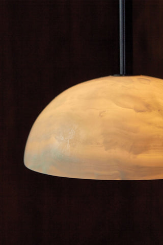 Aurelia Moderne Minimaliste Élégance Laiton Métal Verre Suspension