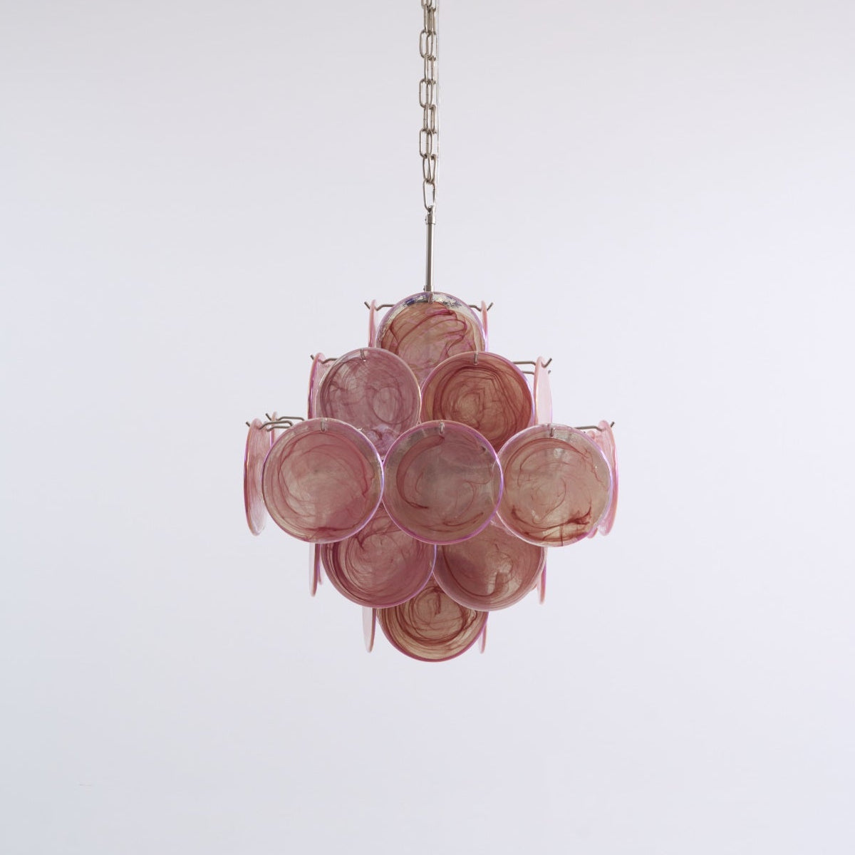 Brinivia Lustre Rose Verre Disque Superposé Romantique