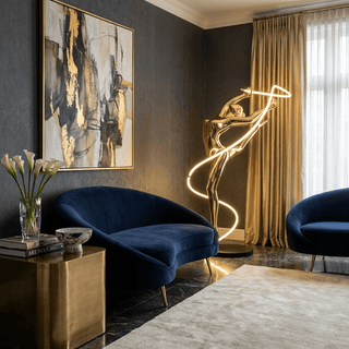 Aurelia Ribbon Dancer Floor Lamp-Neutral Decor