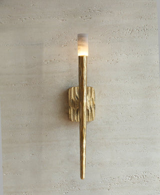 Julius Applique Murale Minimaliste en Albâtre Cylindrique