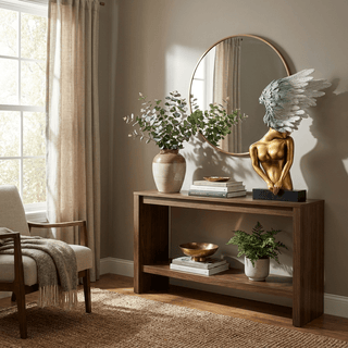 Aurelia Winged Bust Sculpture-Neutral Decor