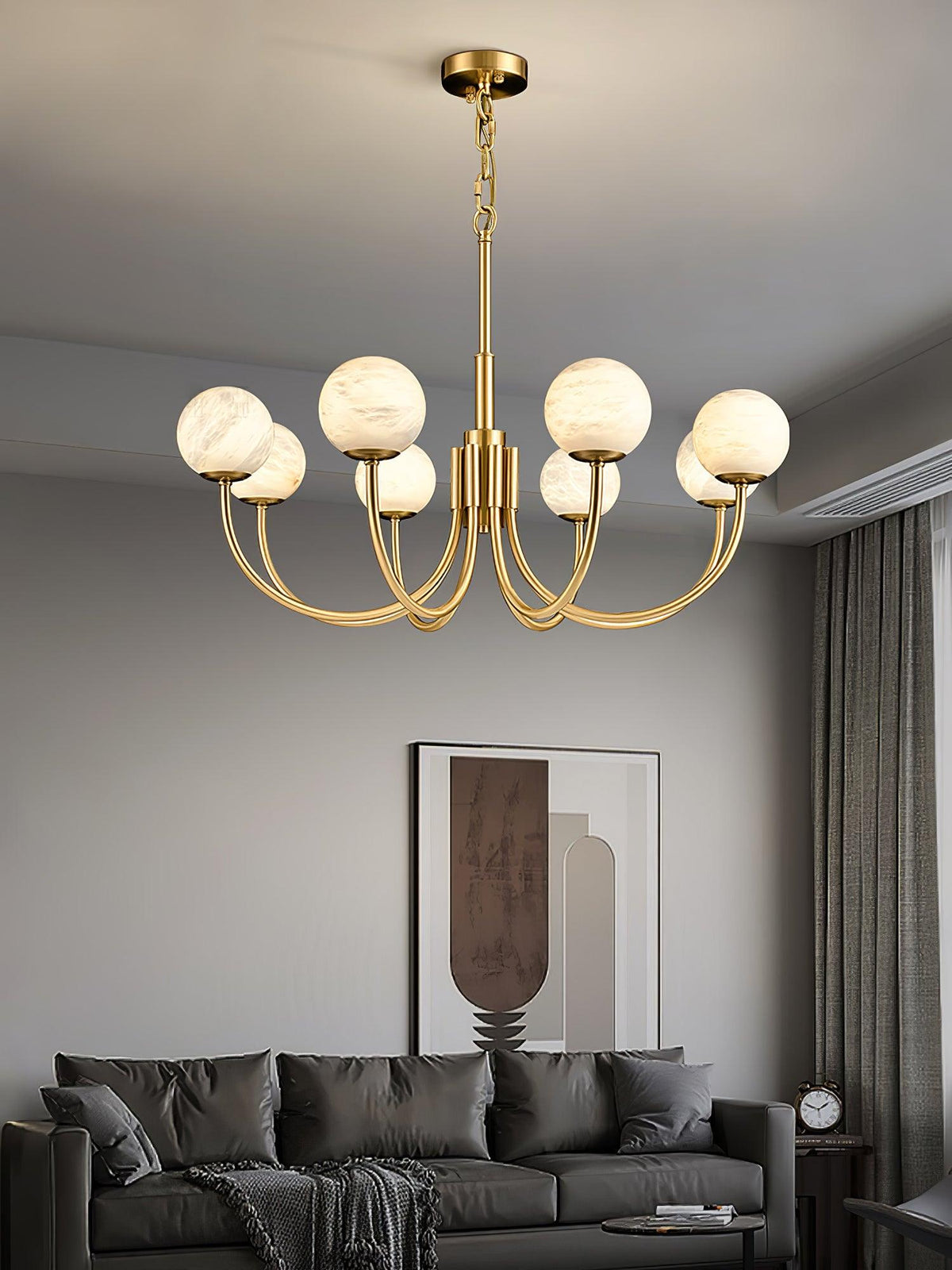 Alira Lustre Vintage en Albâtre
