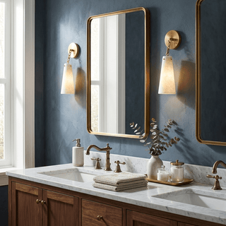 Aurelian Tapered Alabaster Wall Sconce-Neutral Decor