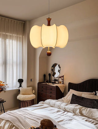 Calithra Suspension en Tissu et Bois-Luire