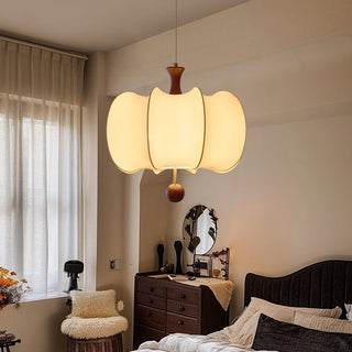 Calithra Suspension en Tissu et Bois-Luire