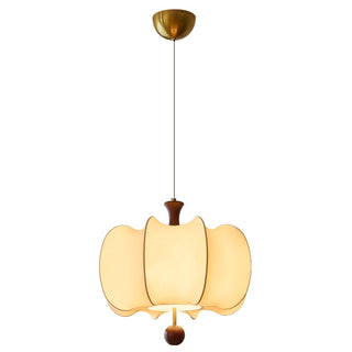 Calithra Suspension en Tissu et Bois-Luire