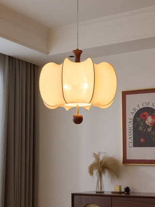 Calithra Suspension en Tissu et Bois-Luire