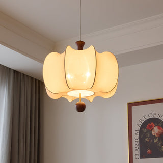 Calithra Suspension en Tissu et Bois-Luire