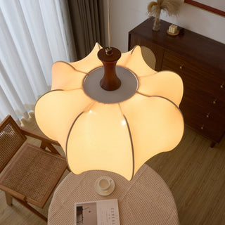 Calithra Suspension en Tissu et Bois-Luire