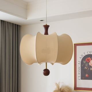 Calithra Suspension en Tissu et Bois-Luire