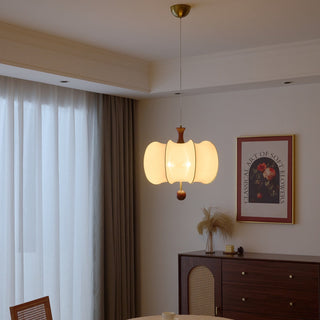 Calithra Suspension en Tissu et Bois-Luire