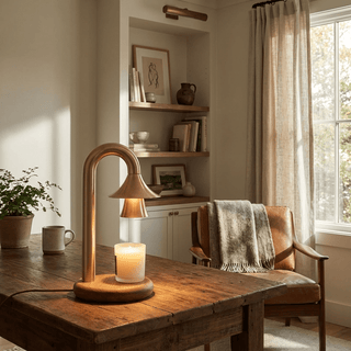 Aurelio Candle Warmer Lamp-Neutral Decor