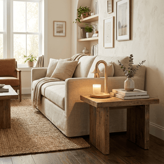 Aurelio Candle Warmer Lamp-Neutral Decor
